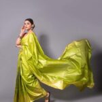 Zari Tussar Pure Munga Silk Saree – Plain Body with Light Gold Zari Border & Silk Mark Certified